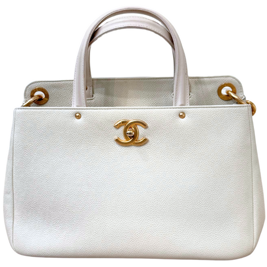 Chanel Cream Shopping Tote
