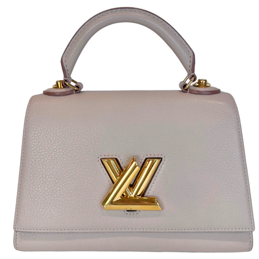 Louis Vuitton Beige Leather Twist Shoulder Bag