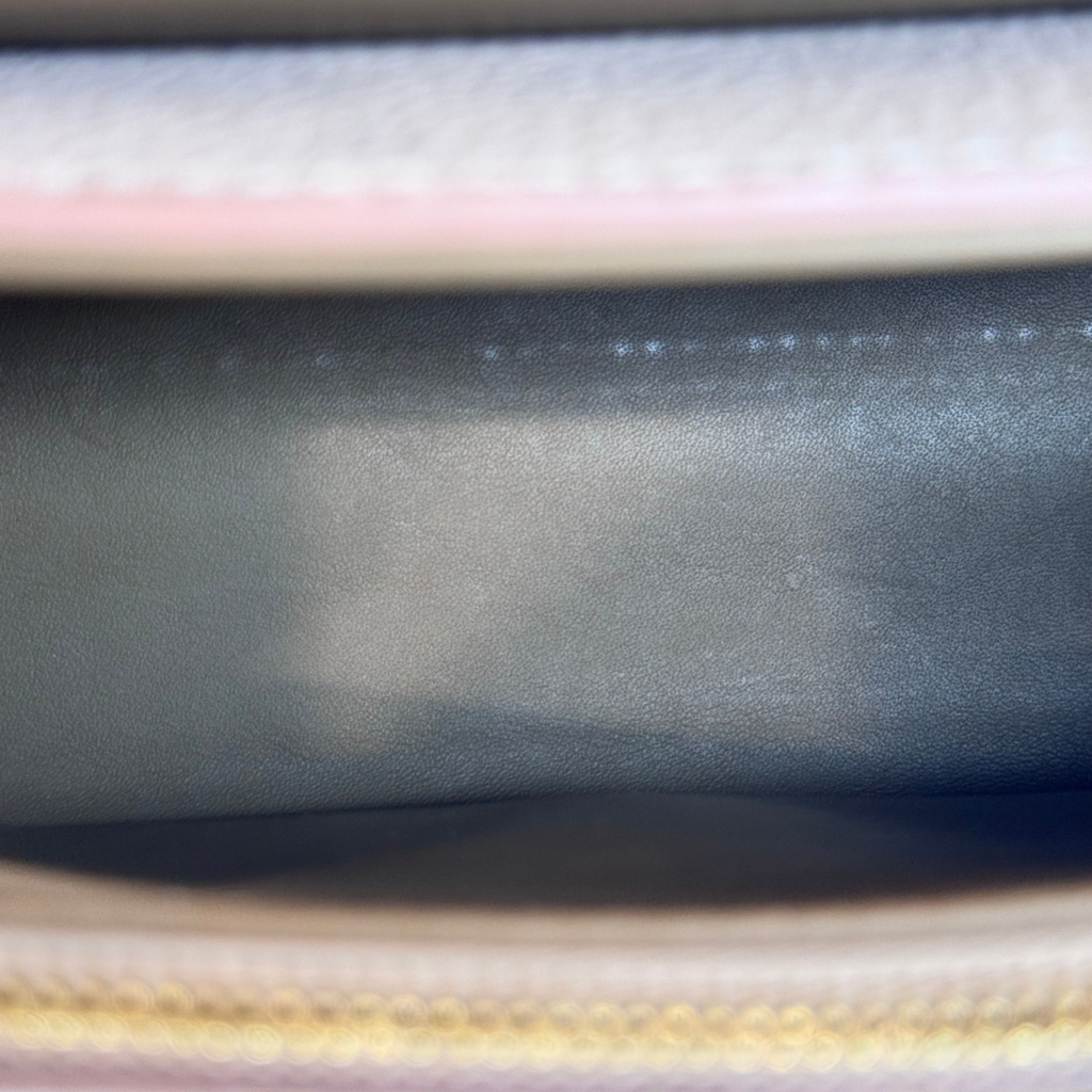 Louis Vuitton Beige Leather Twist Shoulder Bag