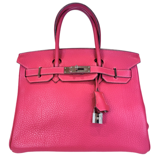 Hermès Birkin Red H Clemence 30CM Palladium HW (2007)