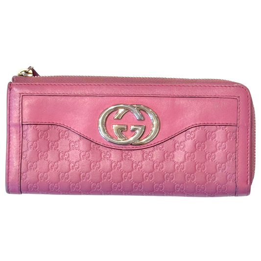 Gucci Blush Pink GG Monogram Long Wallet (As Is)