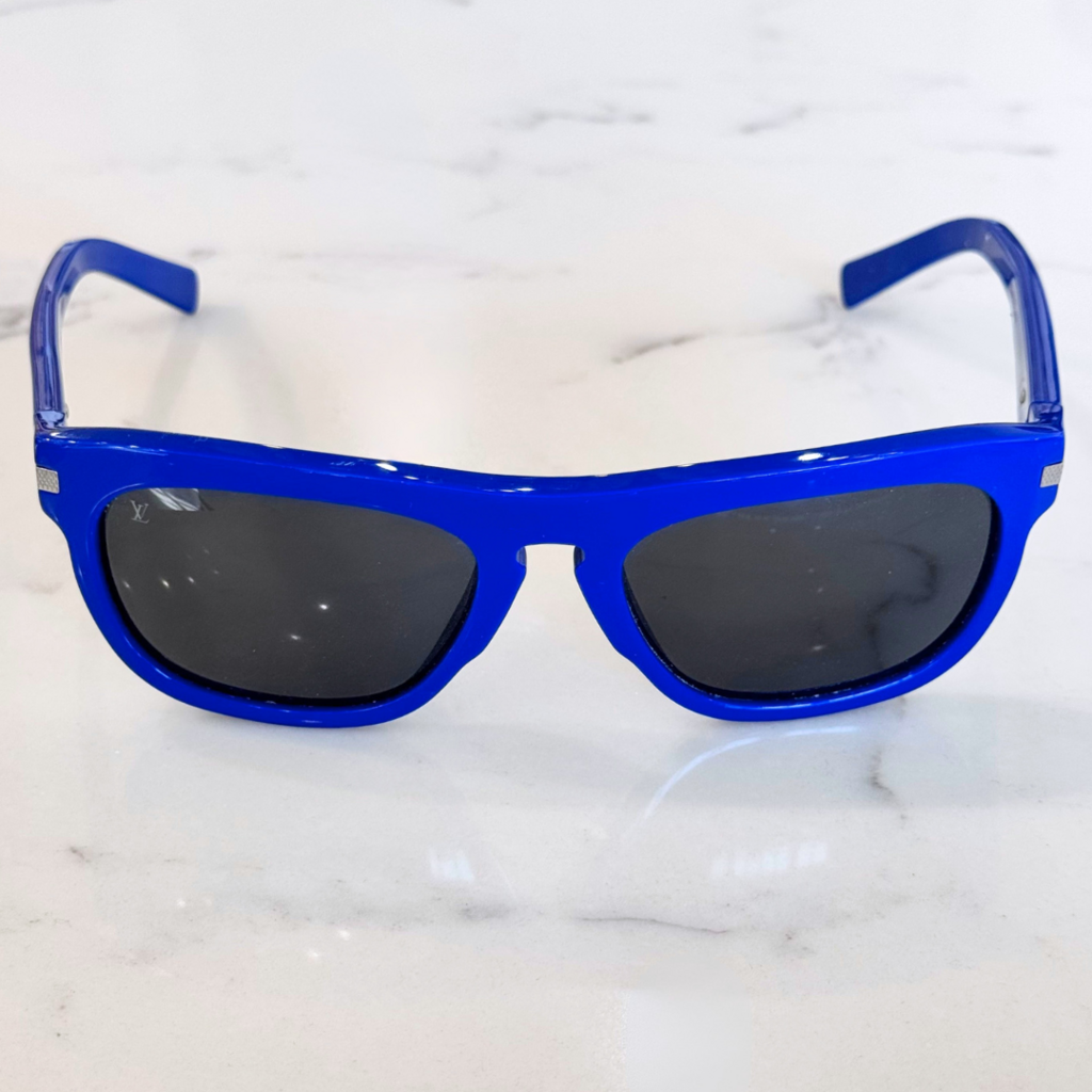Louis Vuitton Blue Rim Rectangle Sunglasses