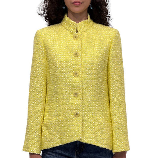 Chanel Yellow Tweed Jacket Spring (2019)