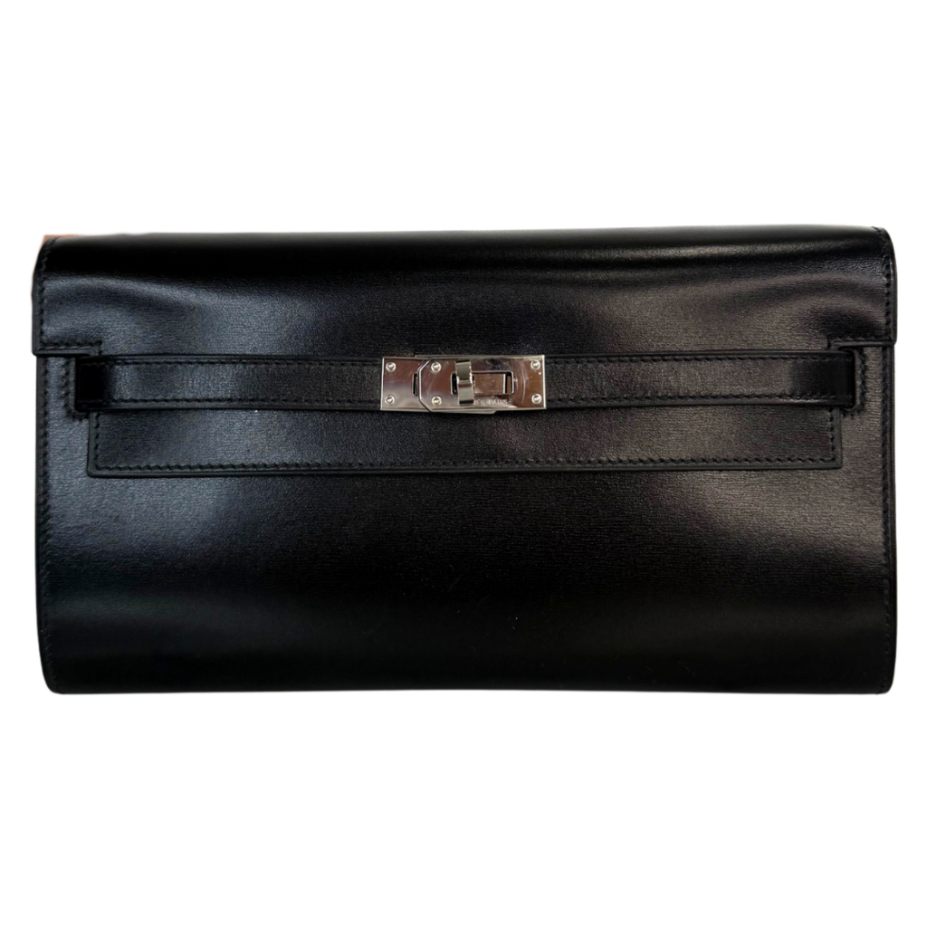 Hermès Kelly On The Go Black Box Calf Palladium HW