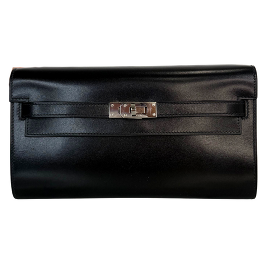 Hermès Kelly On The Go Black Box Calf Palladium HW