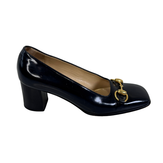 Gucci Black Horsebit Pump, 35.5