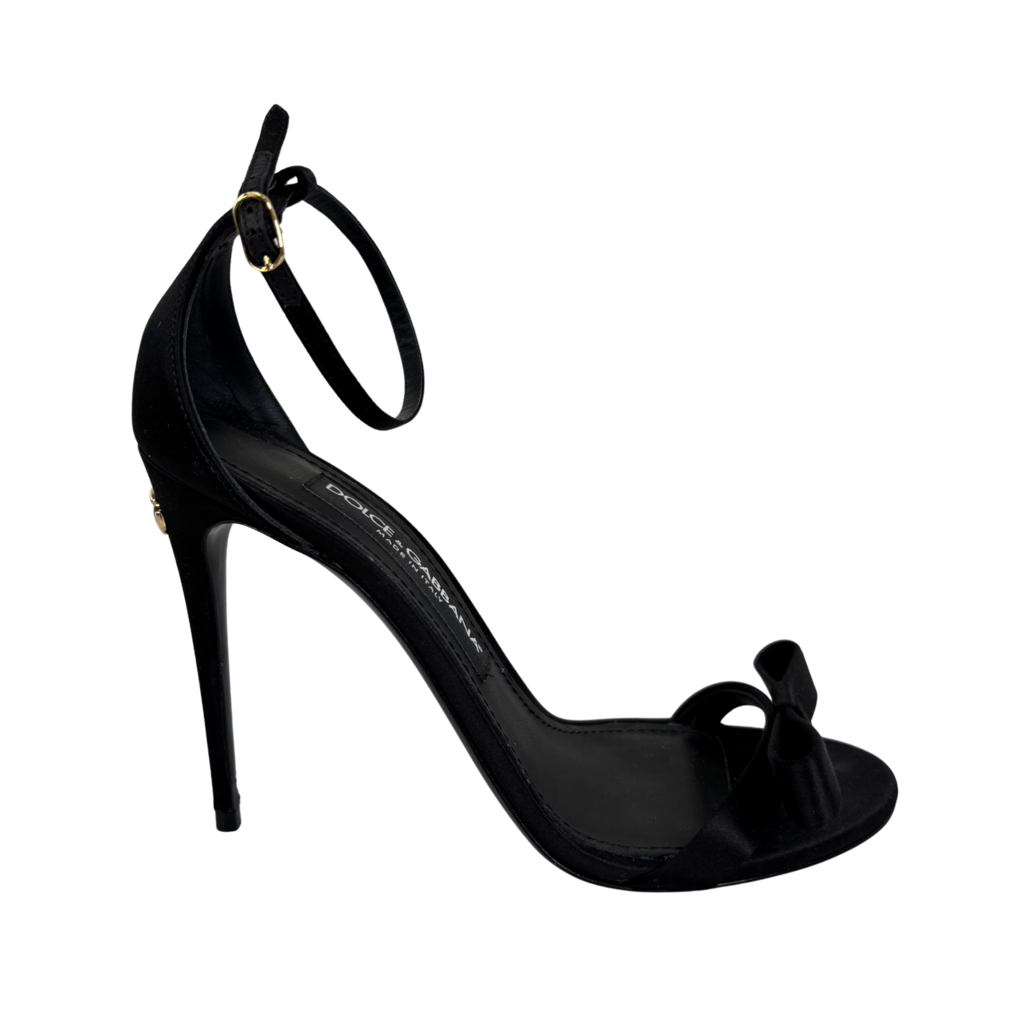 Dolce & Gabbana Satin Bow Heels, 37.5