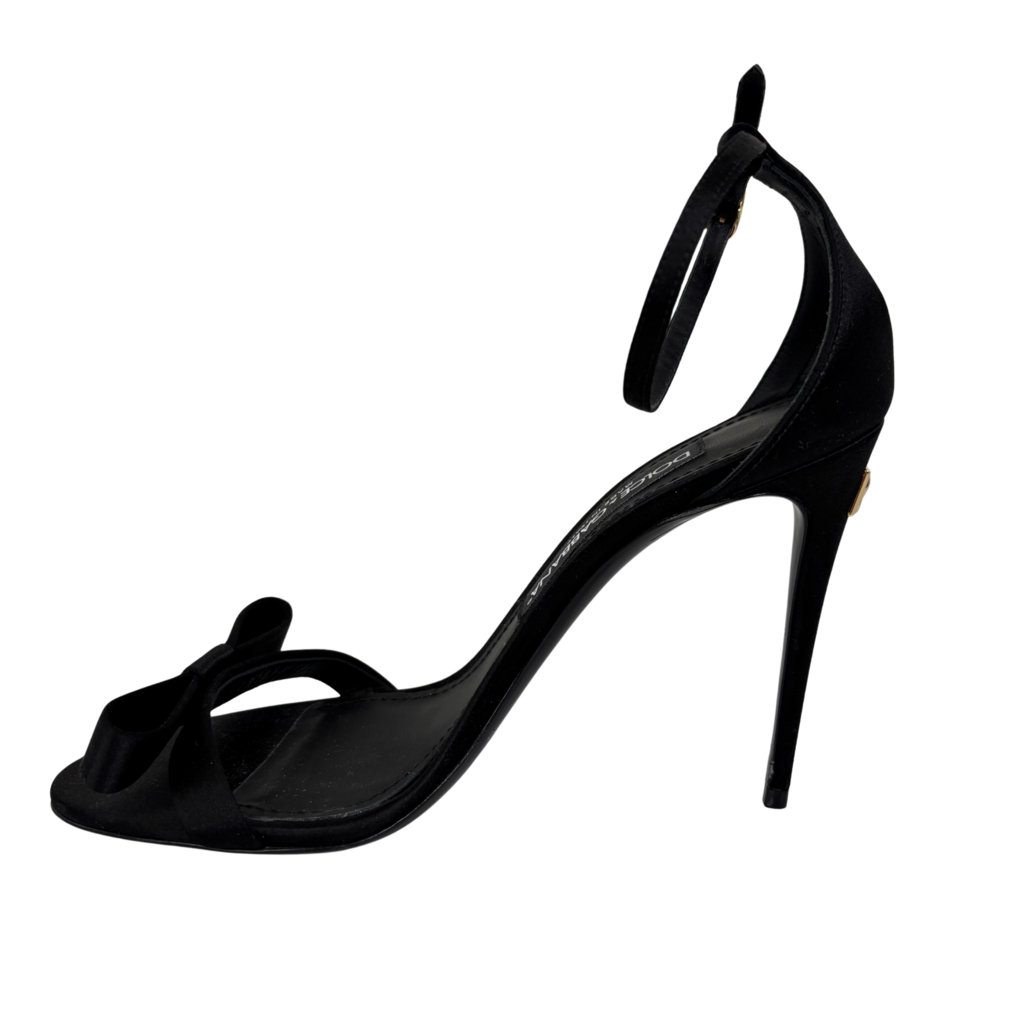 Dolce & Gabbana Satin Bow Heels, 37.5