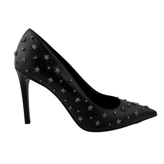 Balmain Leather Star Studded Pump, 38