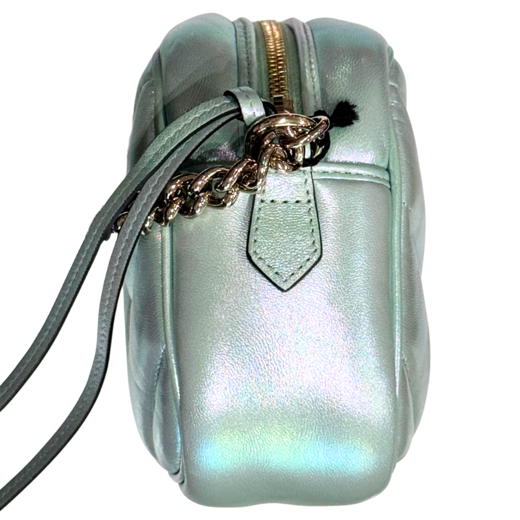 Gucci Iridescent Mint Green Marmont Shoulder Bag