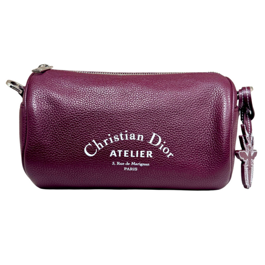 Dior Maroon Atelier Roller Bag