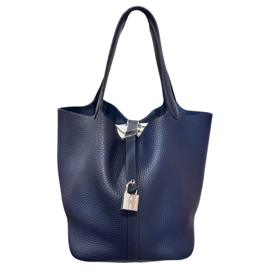 Hermès Navy Picotin 22CM Palladium HW