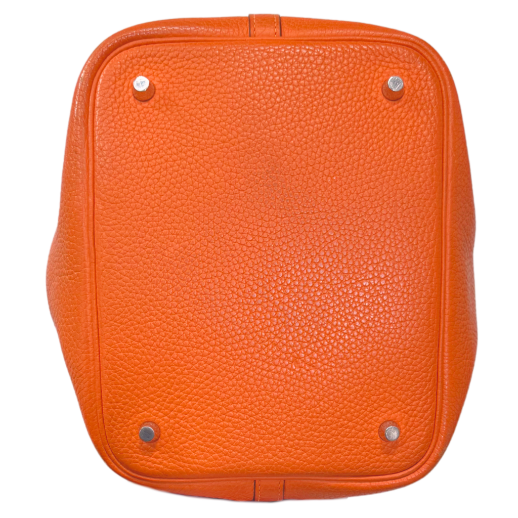 Hermès Orange Picotin 22CM Palladium HW