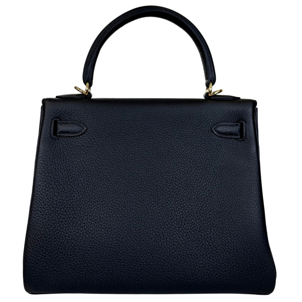 Hermès Kelly Black Togo 25CM Permabrass HW (NEW)