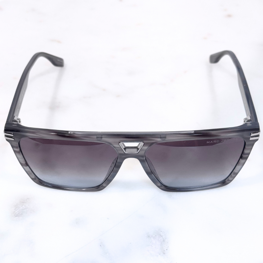 Marc Jacobs Grey & Silver Square Sunglasses