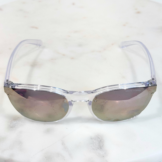Armani Exchange Clear Rim Sunglasses