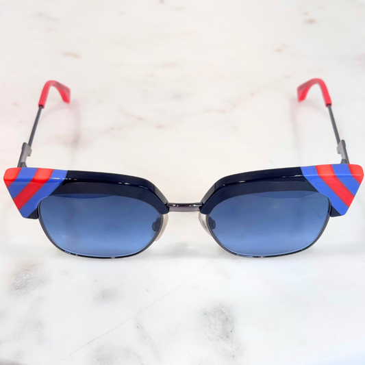 Fendi Red & Blue Sunglasses