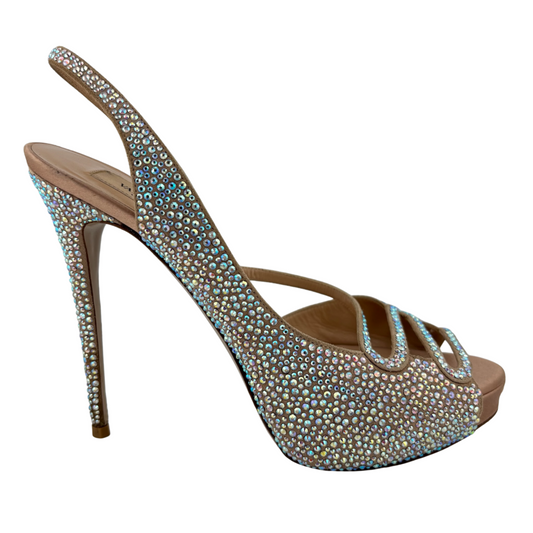 Valentino Rhinestone Embellished Slingback Heel, 39