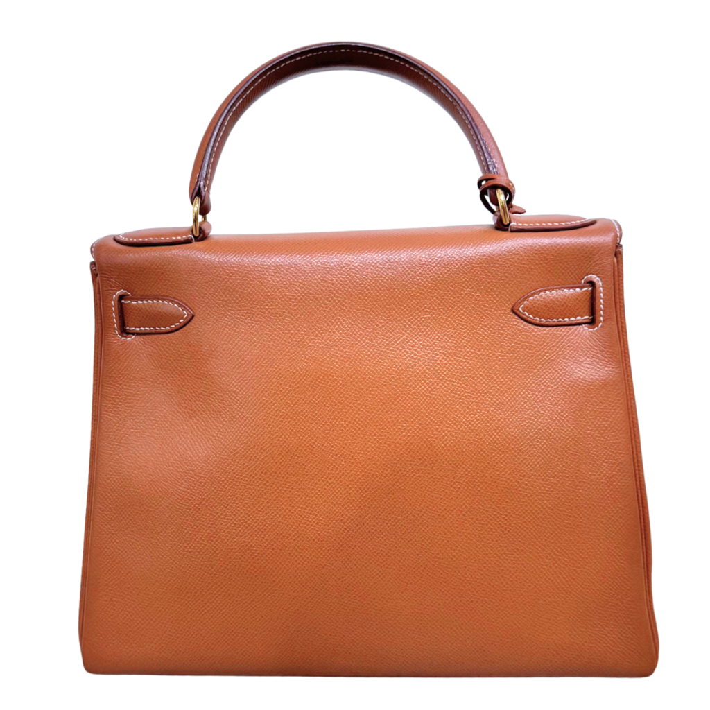 Hermès Kelly Gold Epsom Retourne 28CM Gold HW (1994)