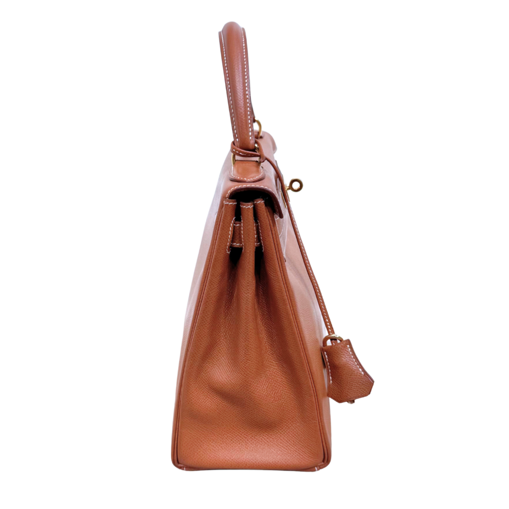 Hermès Kelly Gold Epsom Retourne 28CM Gold HW (1994)