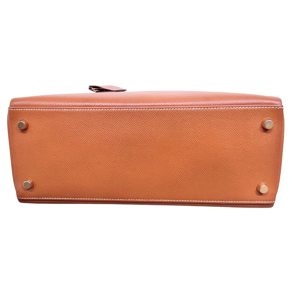 Hermès Kelly Gold Epsom Retourne 28CM Gold HW (1994)
