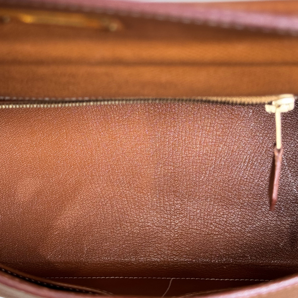 Hermès Kelly Gold Epsom Retourne 28CM Gold HW (1994)