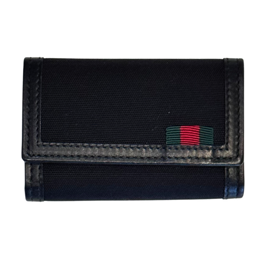 Gucci Black Canvas Key Holder