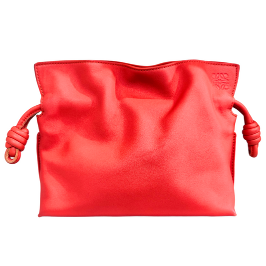 Loewe Red Leather Flamenco Crossbody Mini