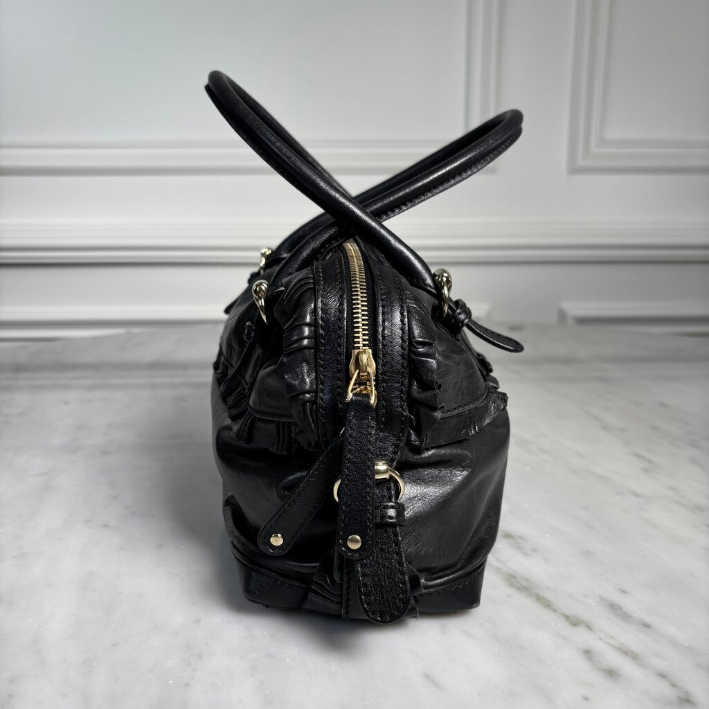 Black Leather Tote