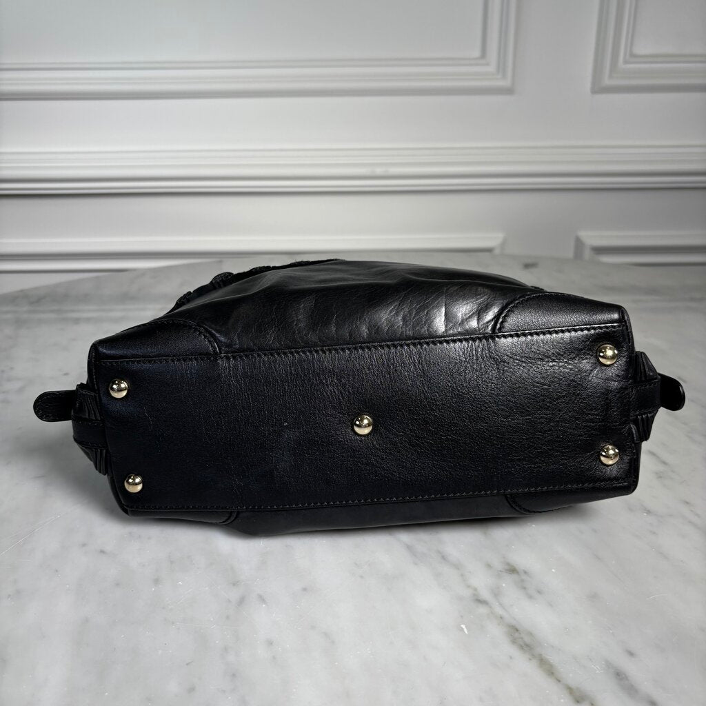 Black Leather Tote
