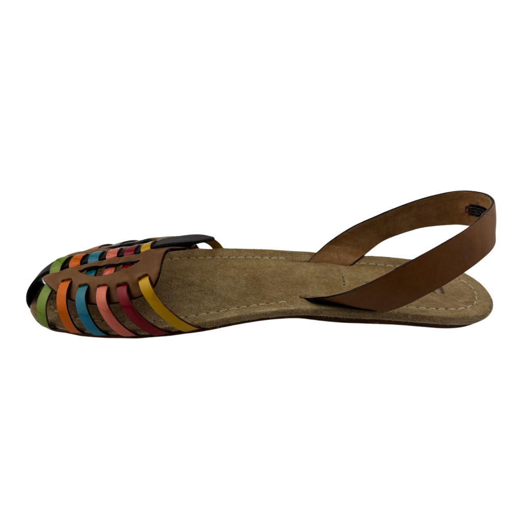 Prada Multicolor Slingback Sandal, 38.5