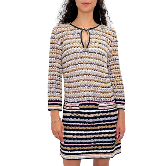 Chanel Multicolor Knit Dress (2024), S