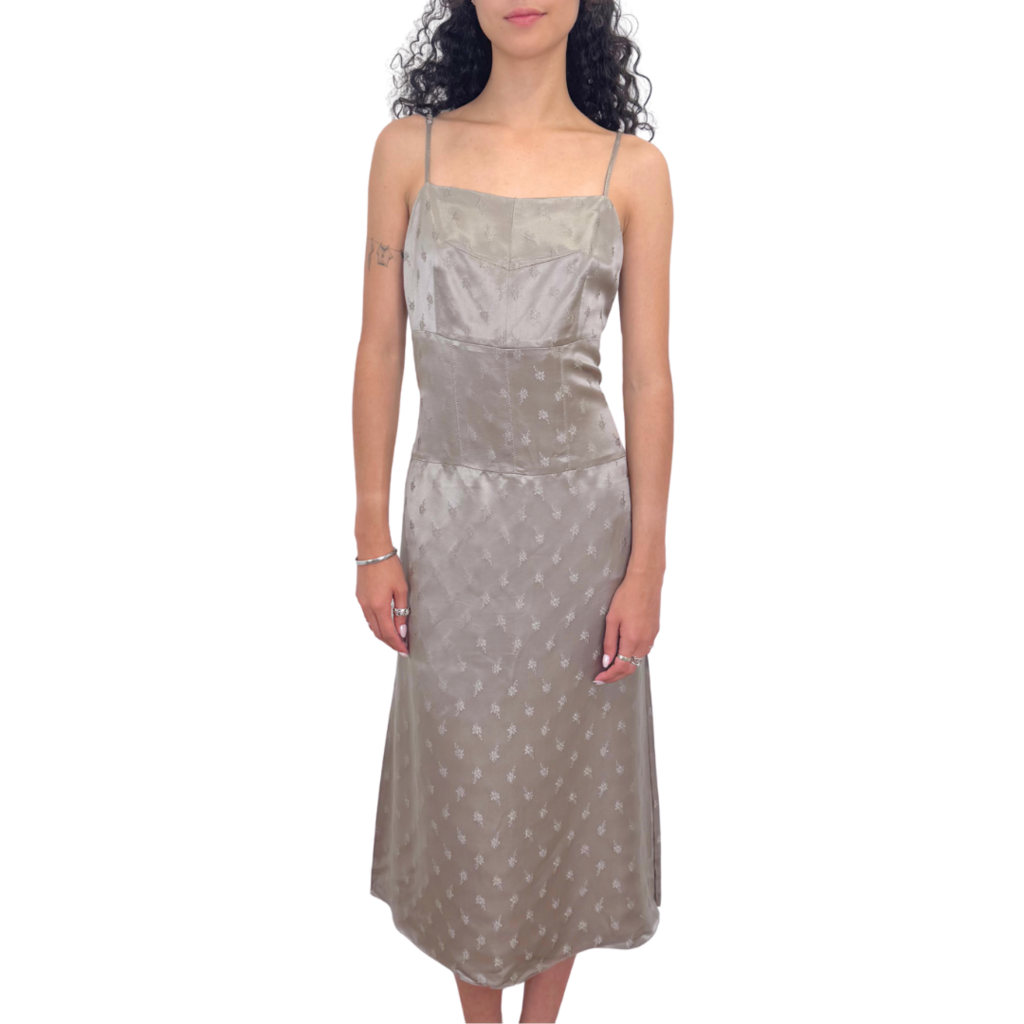 Fendi Silk Blend Floral Jacquard Dress, 44 (NWT)