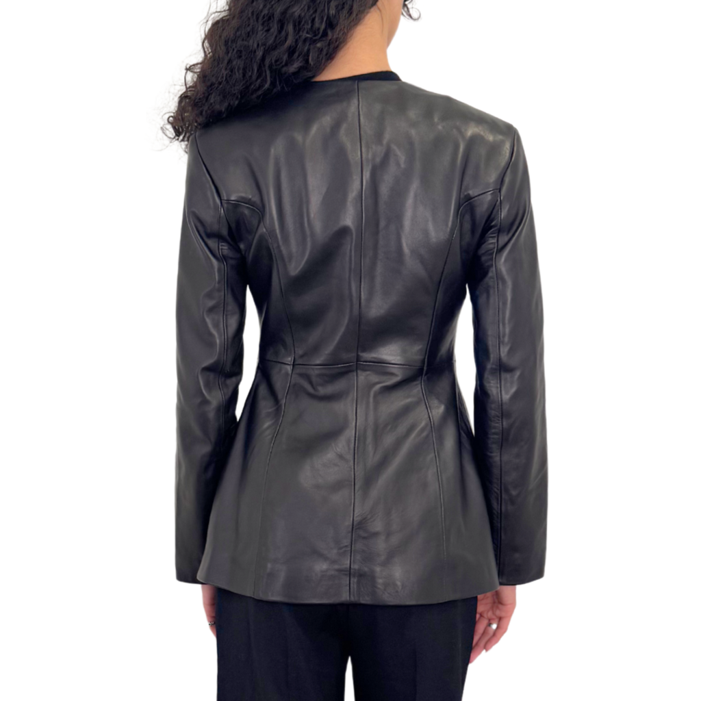 Dagmar Black Lamb Leather Jacket, 32 (WT)