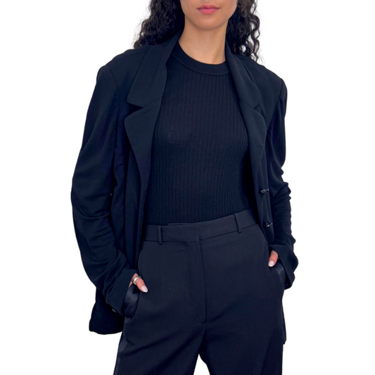 Chanel Black Viscose Cruise Blazer (1998), 40