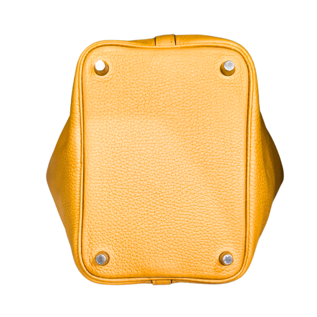 Hermès Picotin Celeste Jaune Eclat Togo 18CM Palladium HW (2017) (FULL SET)