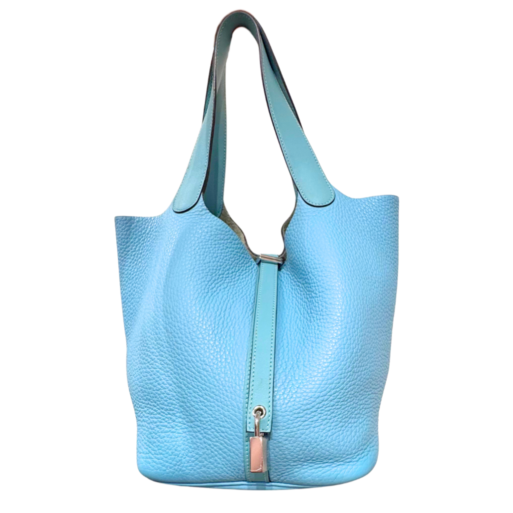 Hermès Picotin Sky Blue Clemence 22CM Palladium HW (2015)
