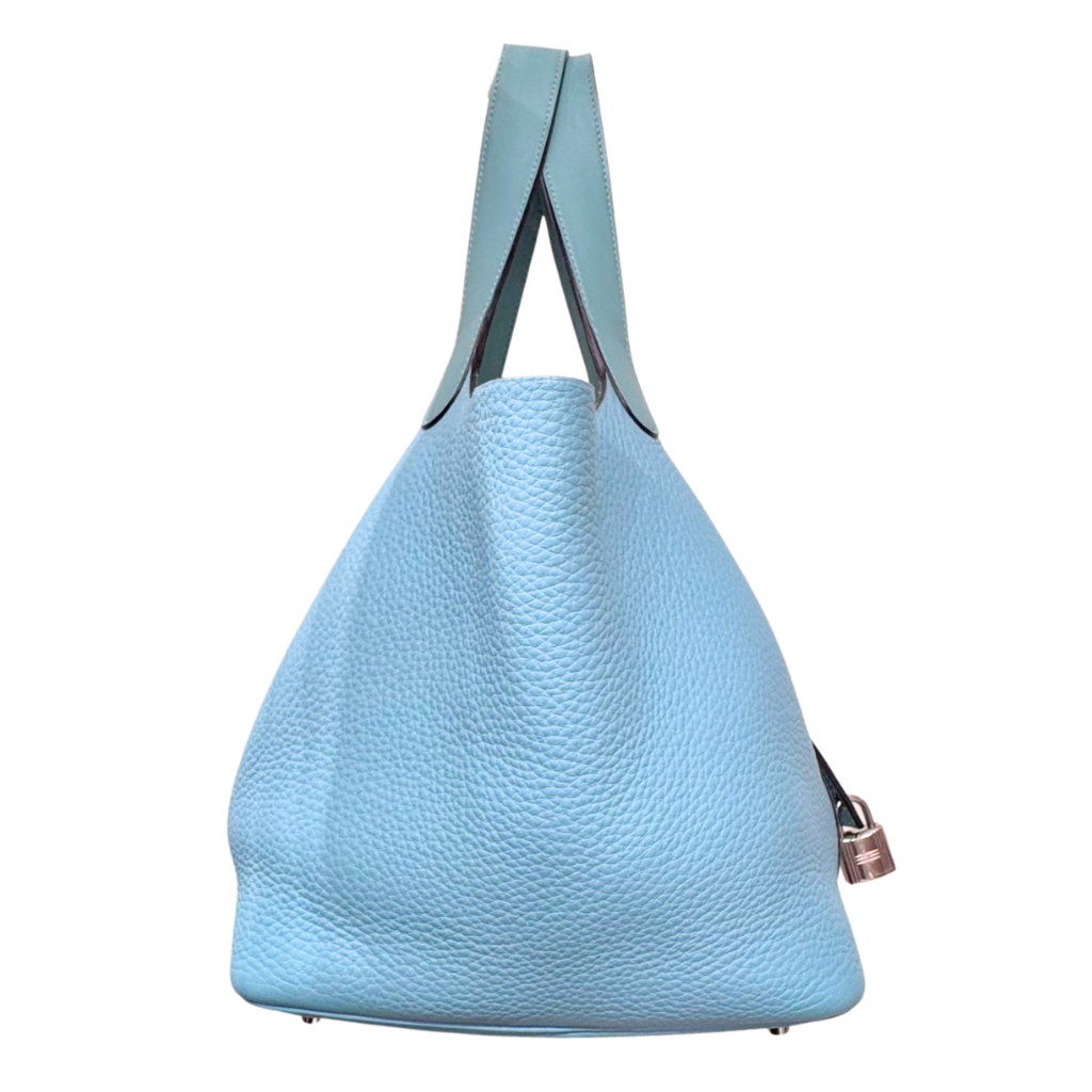 Hermès Picotin Sky Blue Clemence 22CM Palladium HW (2015)