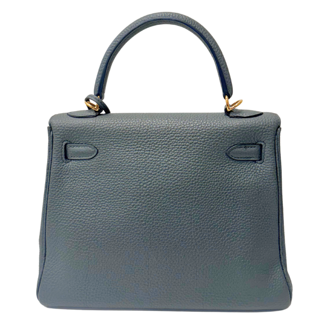 Hermès Kelly Vert Amande Togo 25CM Gold HW