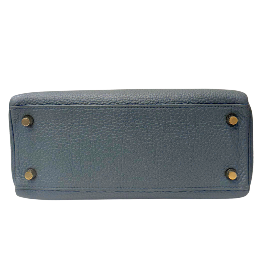 Hermès Kelly Vert Amande Togo 25CM Gold HW