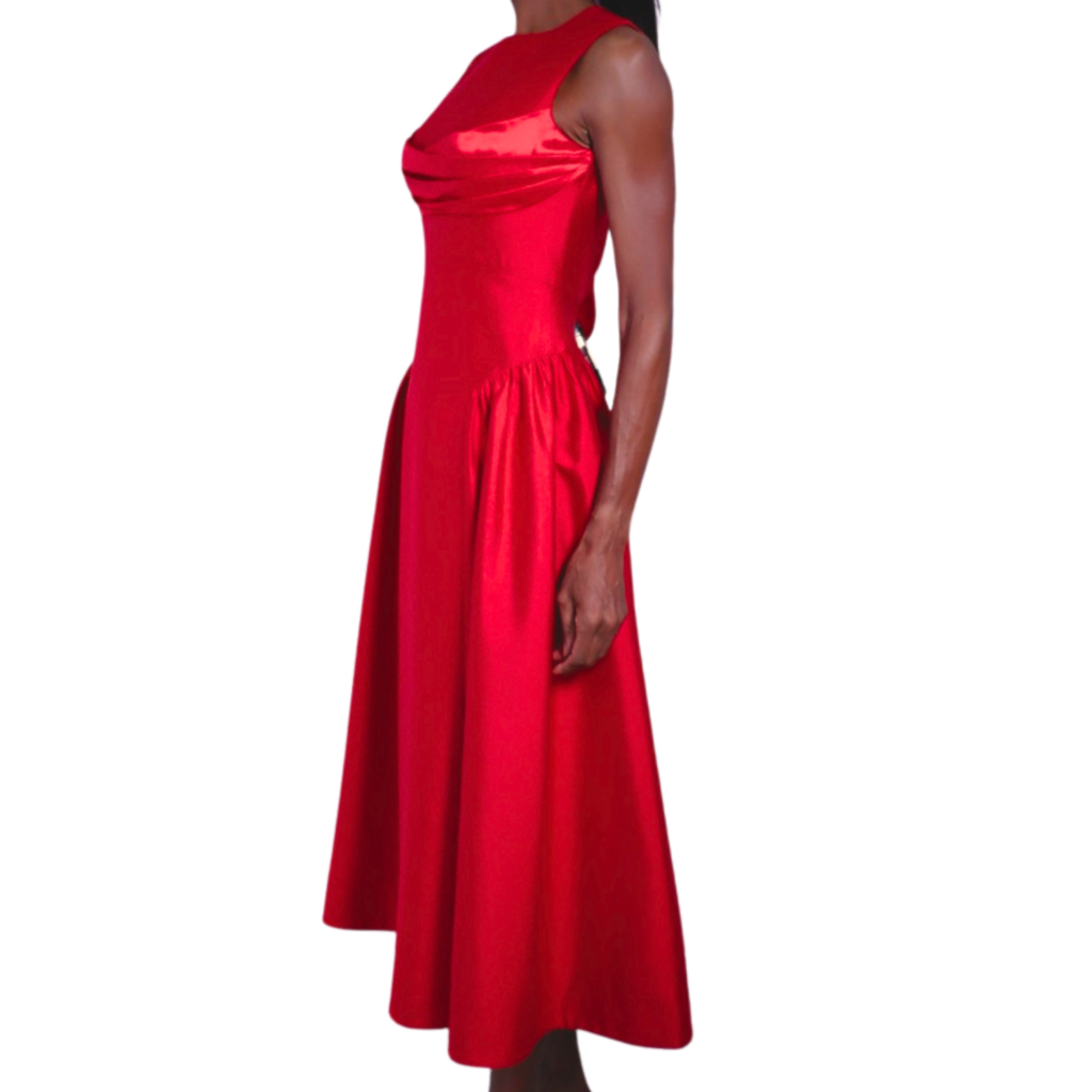 Rachel Gilbert Red Silk Blend Sawyer Dress, 4 (NWT)