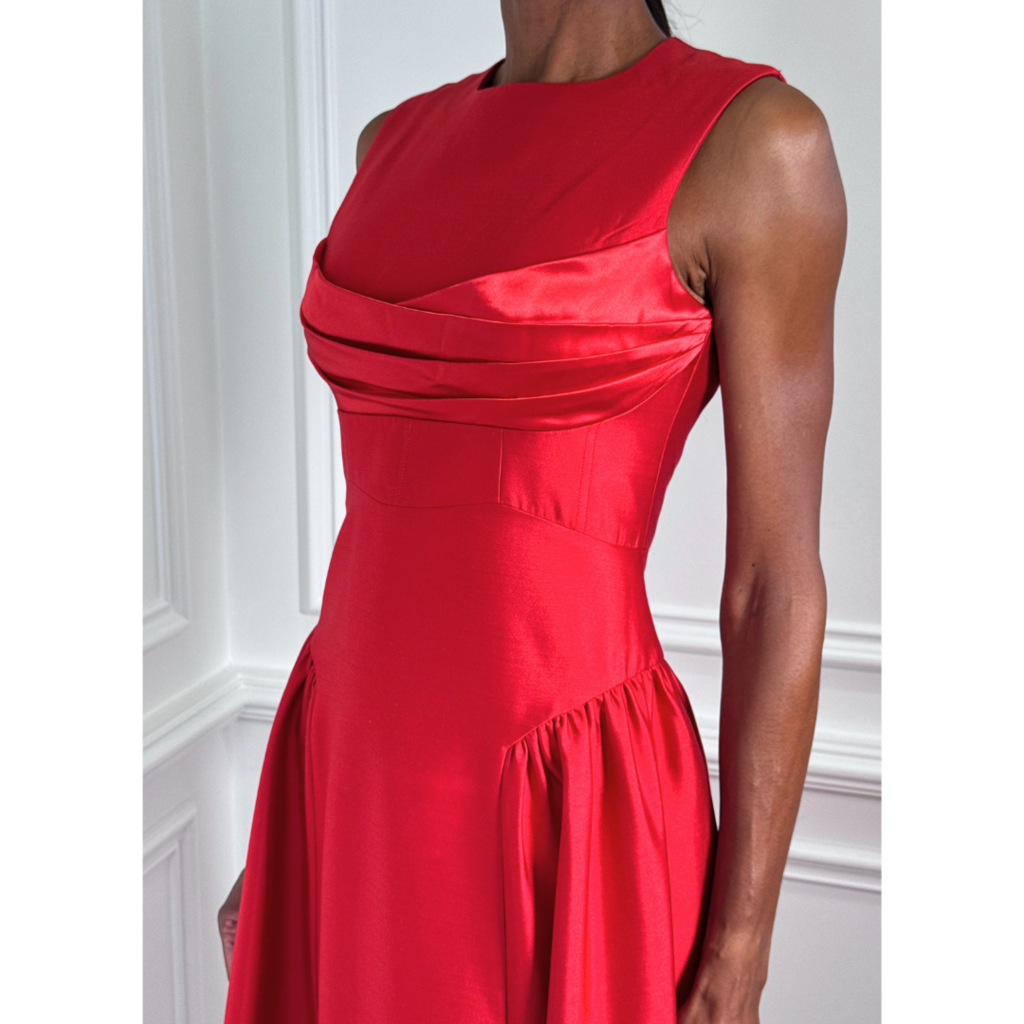 Rachel Gilbert Red Silk Blend Sawyer Dress, 4 (NWT)