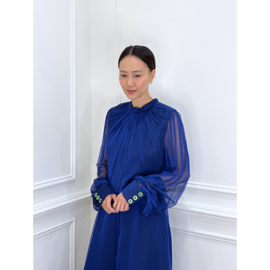 Andrew GN Blue Jumpsuit, 16 (NWT)