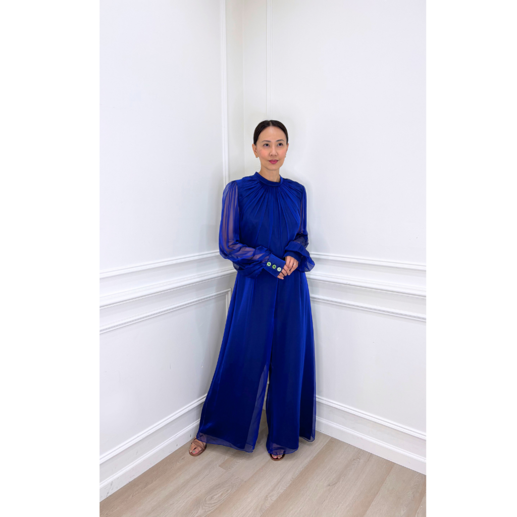 Andrew GN Blue Jumpsuit, 16 (NWT)