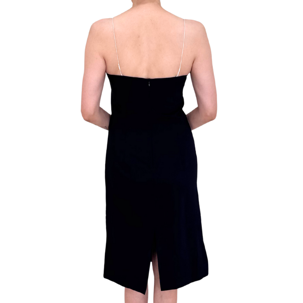 Bevza Black & Gold Mini Dress, S