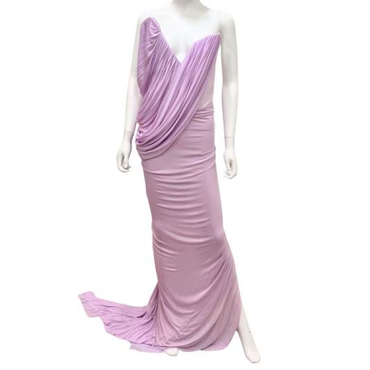 Maticevski Systema Draped Lilac Jersey Gown, 8