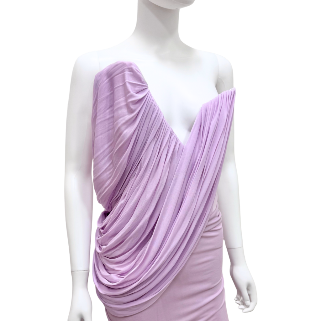 Maticevski Systema Draped Lilac Jersey Gown, 8