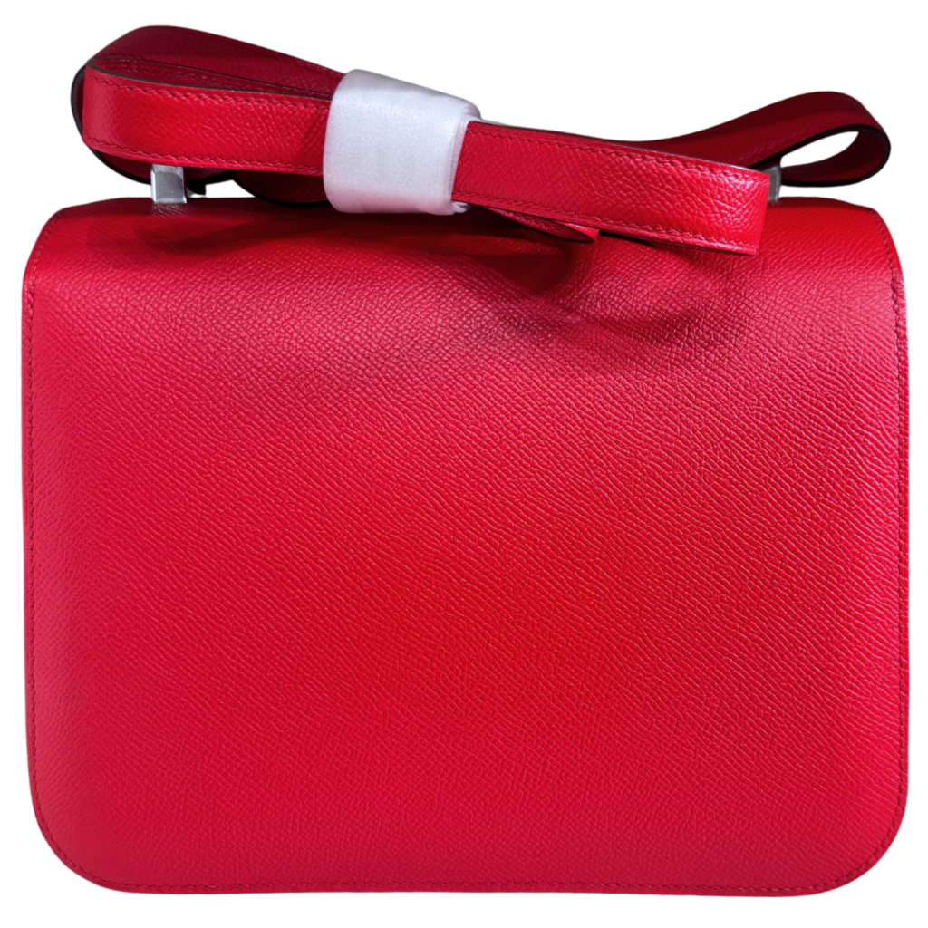 Hermès Constance III Rouge de Coeur Red Epsom 24CM Mauve Sylvestre Enamel Hardware (2019)