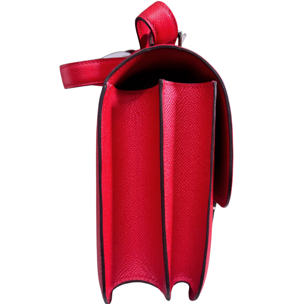 Hermès Constance III Rouge de Coeur Red Epsom 24CM Mauve Sylvestre Enamel Hardware (2019)