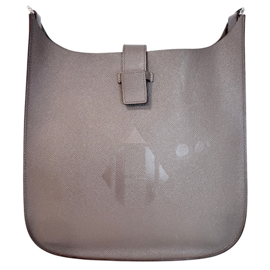 Hermès Evelyne Brown/Gray Sellier PM Palladium HW